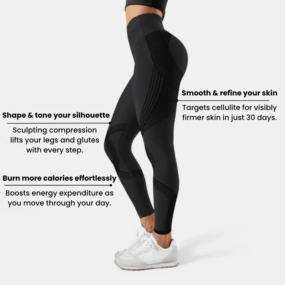 Leggings  (Cellulite/Compression)ليجن ضاغط عالي الخصر – شد فوري للجسم
